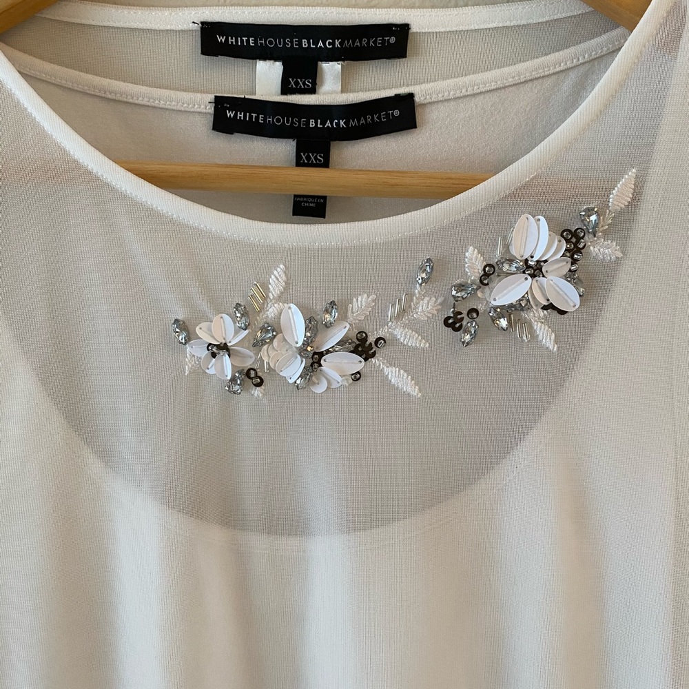 White House Black Market two piece top. Size XXS
